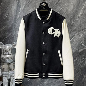 Chrome Hearts CH embroidered baseball jacket-4374